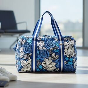 Vera Bradley Blue Bayou Sport Duffel Bag